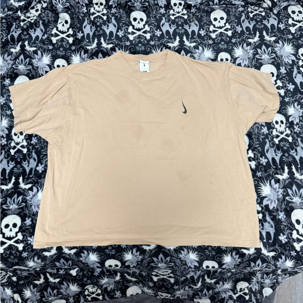 Nike Men's Beige Short Sleeve Tee